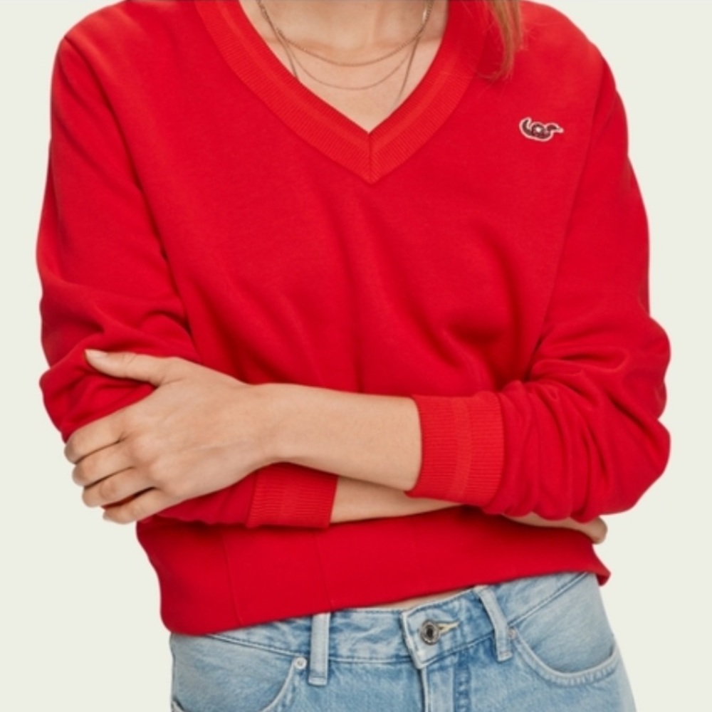 NWT Scotch & Soda red sweatshirt